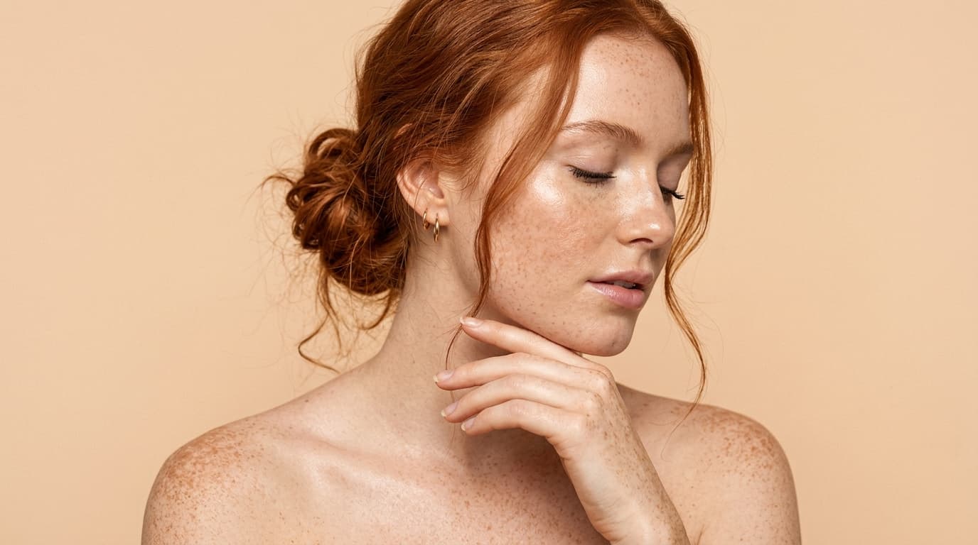 Beautiful woman with perfect clean skin